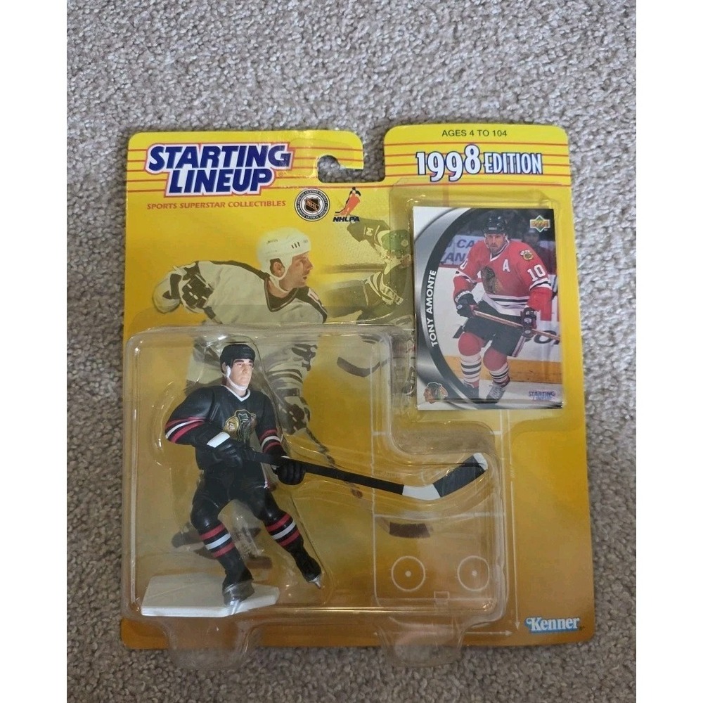 1998 Kenner Starting Lineup NHL Tony Amonte Chicago Black Hawks Figurine Sealed